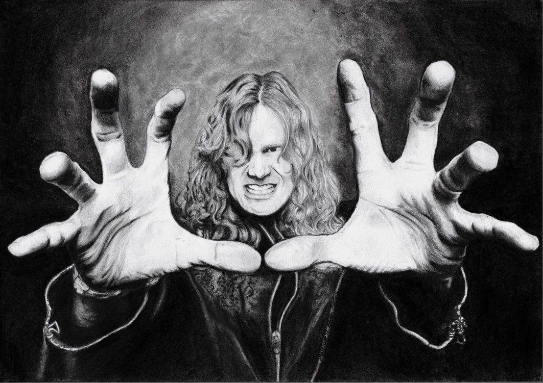 image For > Dave Mustaine Wallpaper Black And White