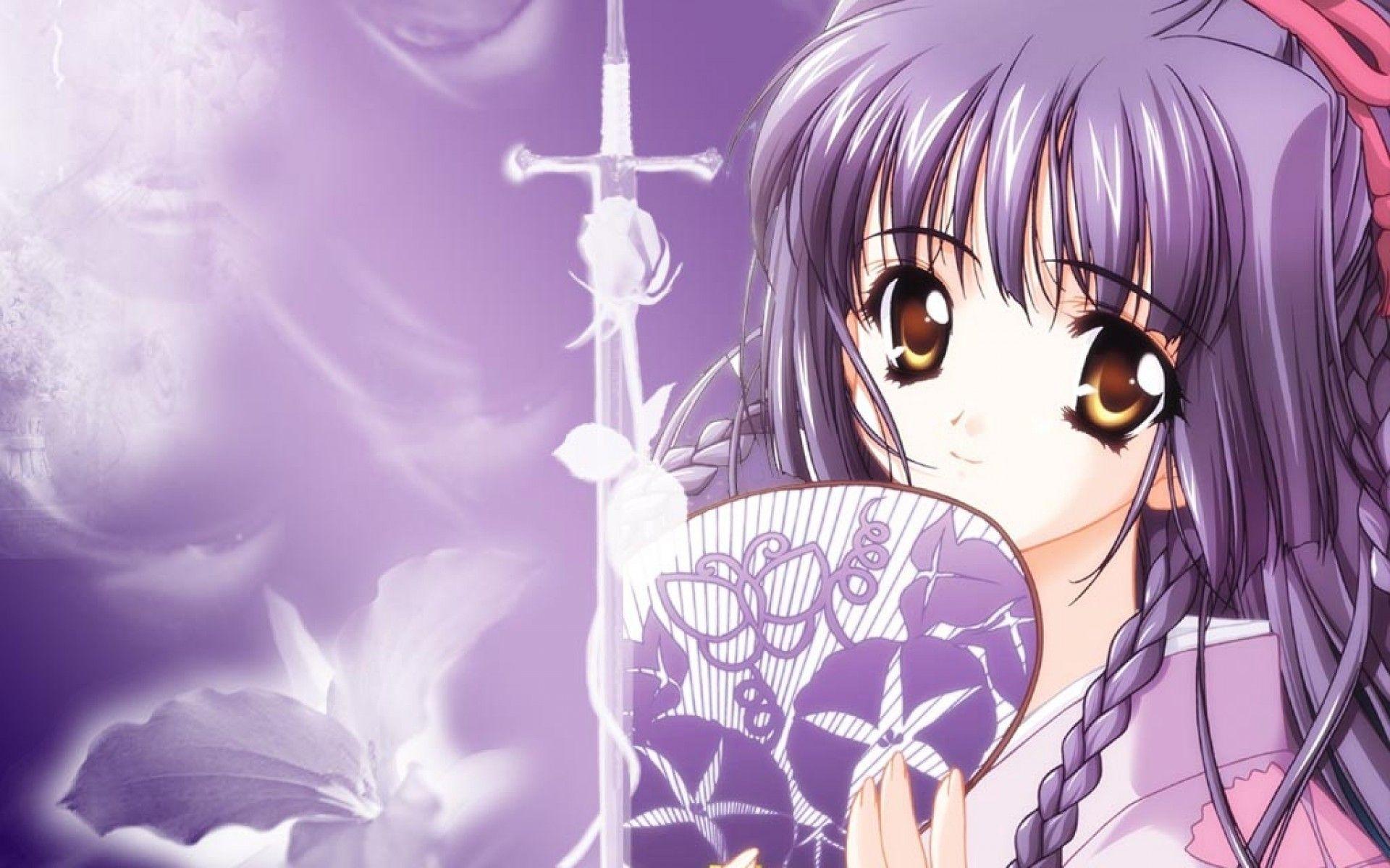 Anime Purple HD Wallpaper Wallpaper. High Definition