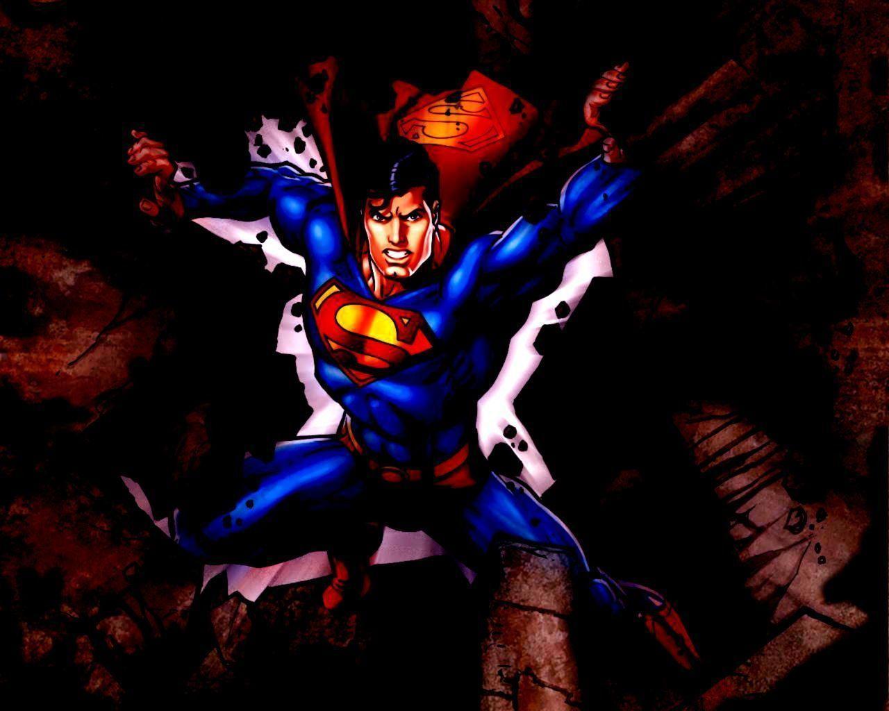 Free Superman desktop image. DC Comics wallpaper