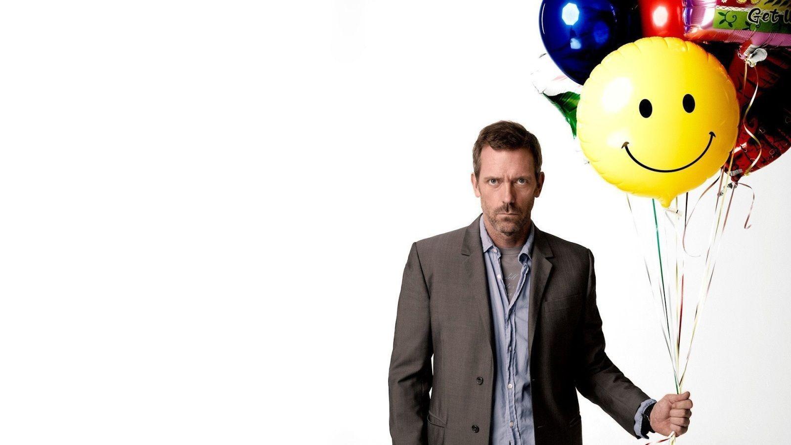 Hugh Laurie With Baloons / Good