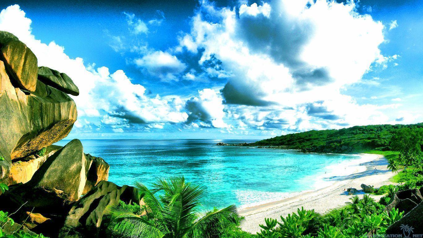 Download Beautiful Beach Seychelles Wallpaper. Full HD Wallpaper