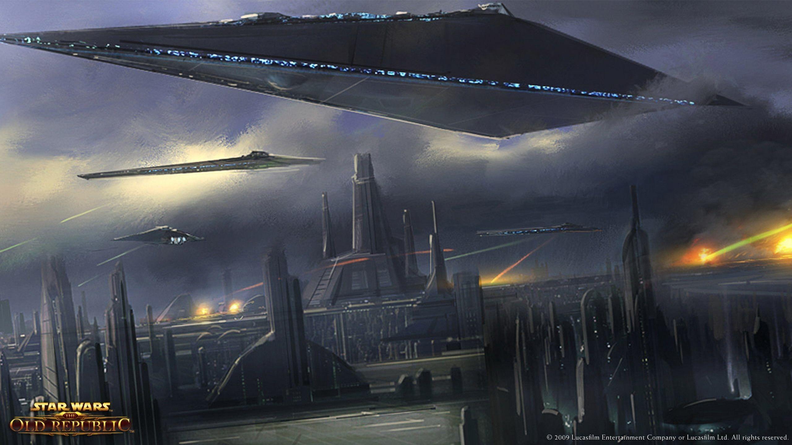 coruscant skyline wallpaper