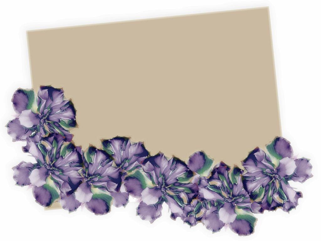 Beautiful floral border Free PPT Background for your PowerPoint