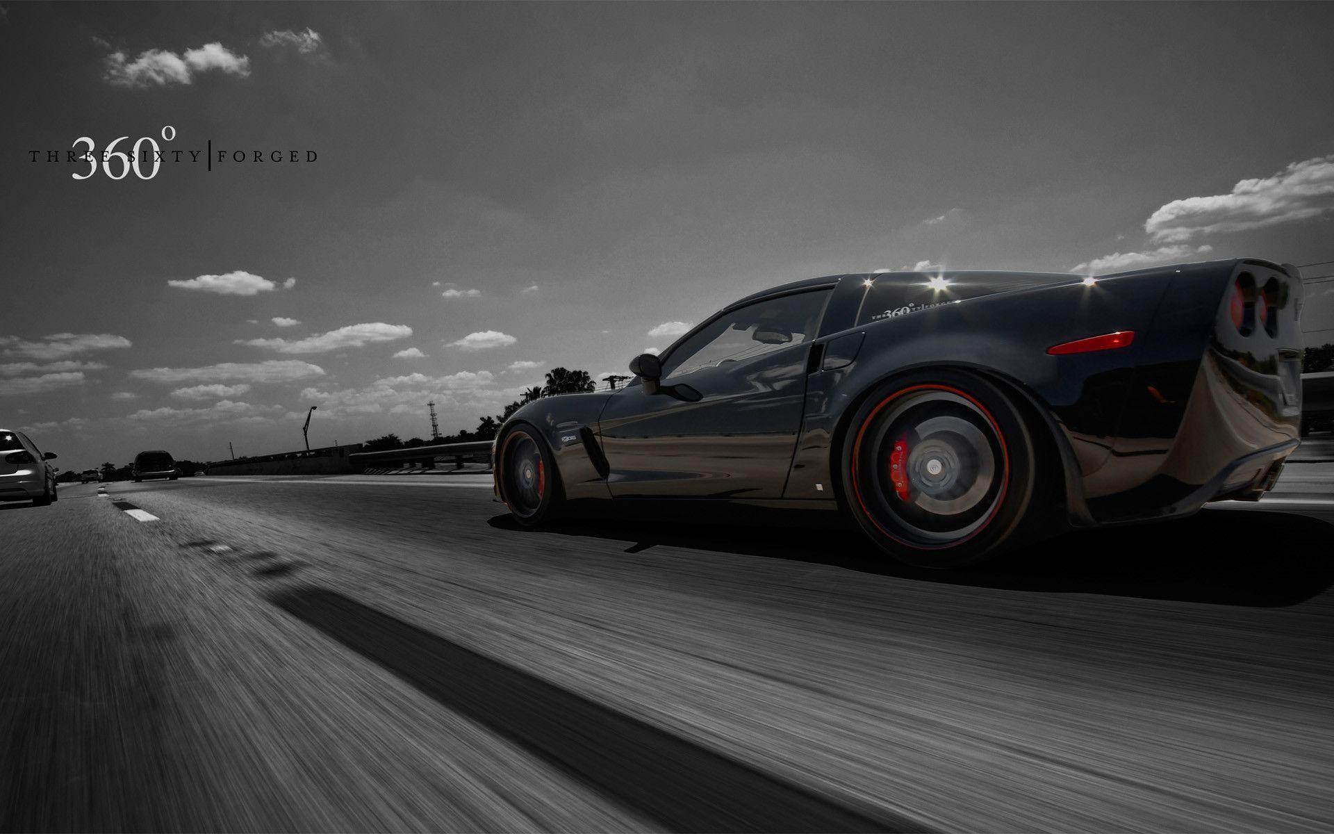 Black Corvette Z06 Wallpaper