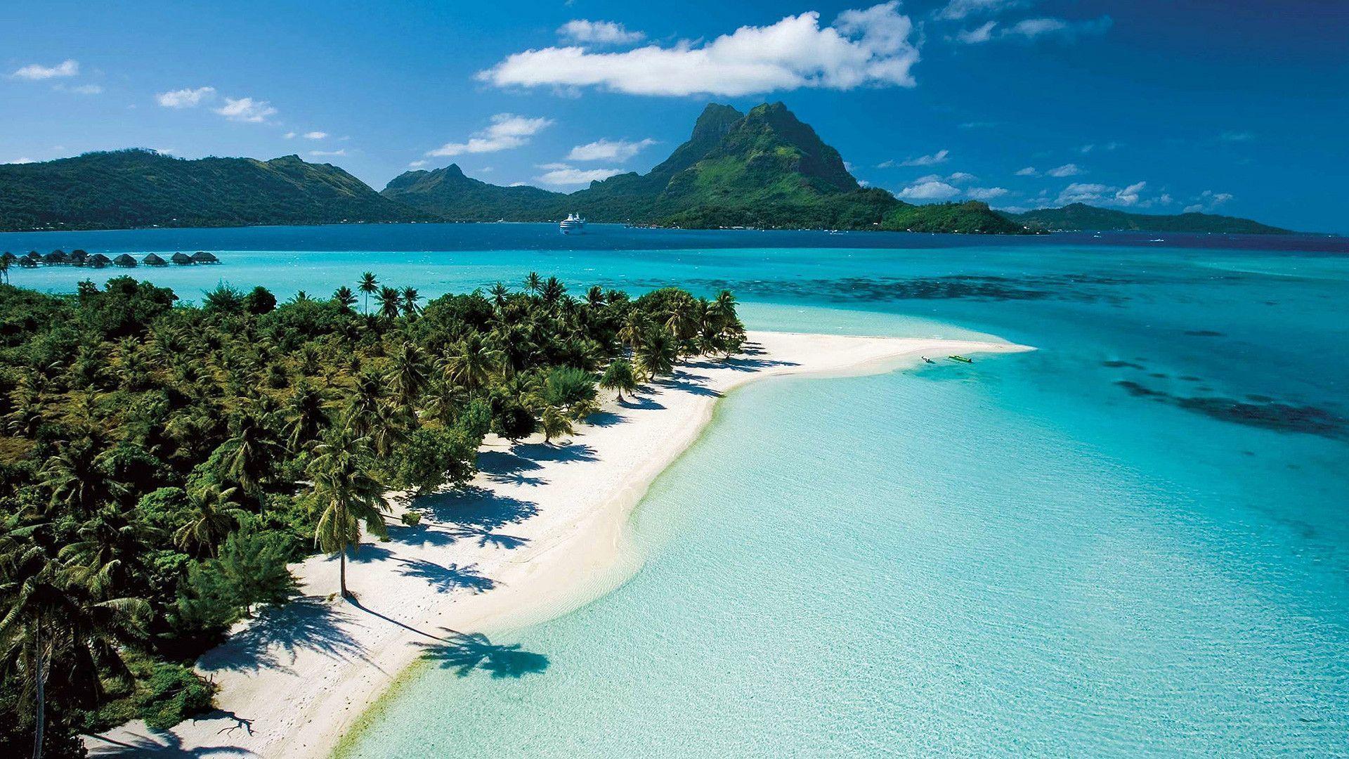 beautiful tahiti beach HD wallpaper