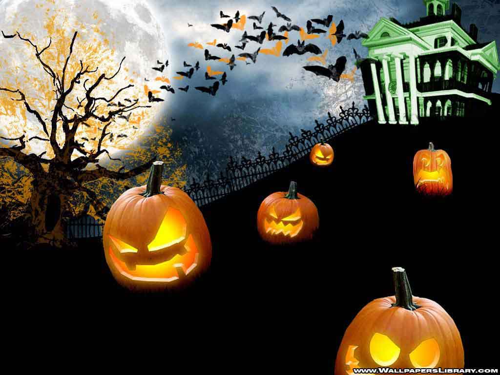 spooky halloween wallpaper / halloween background