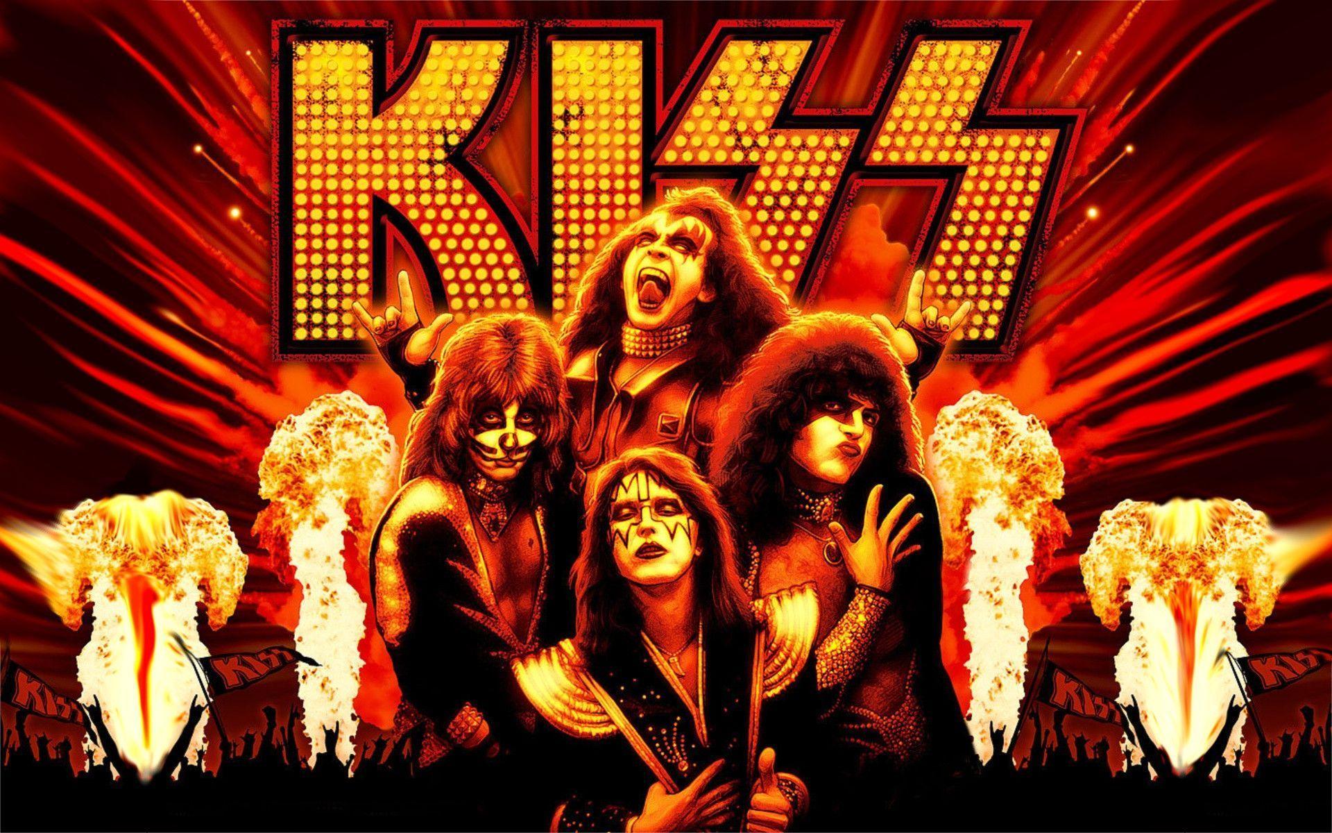 Kiss The Band Wallpaper Love and Funny Wallpaper 11987
