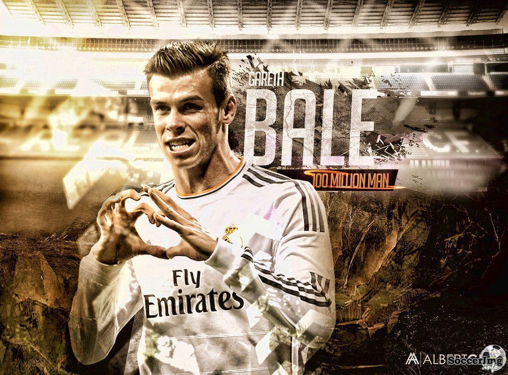 Gareth Bale in Real Madrid jersey photo for wallpaper