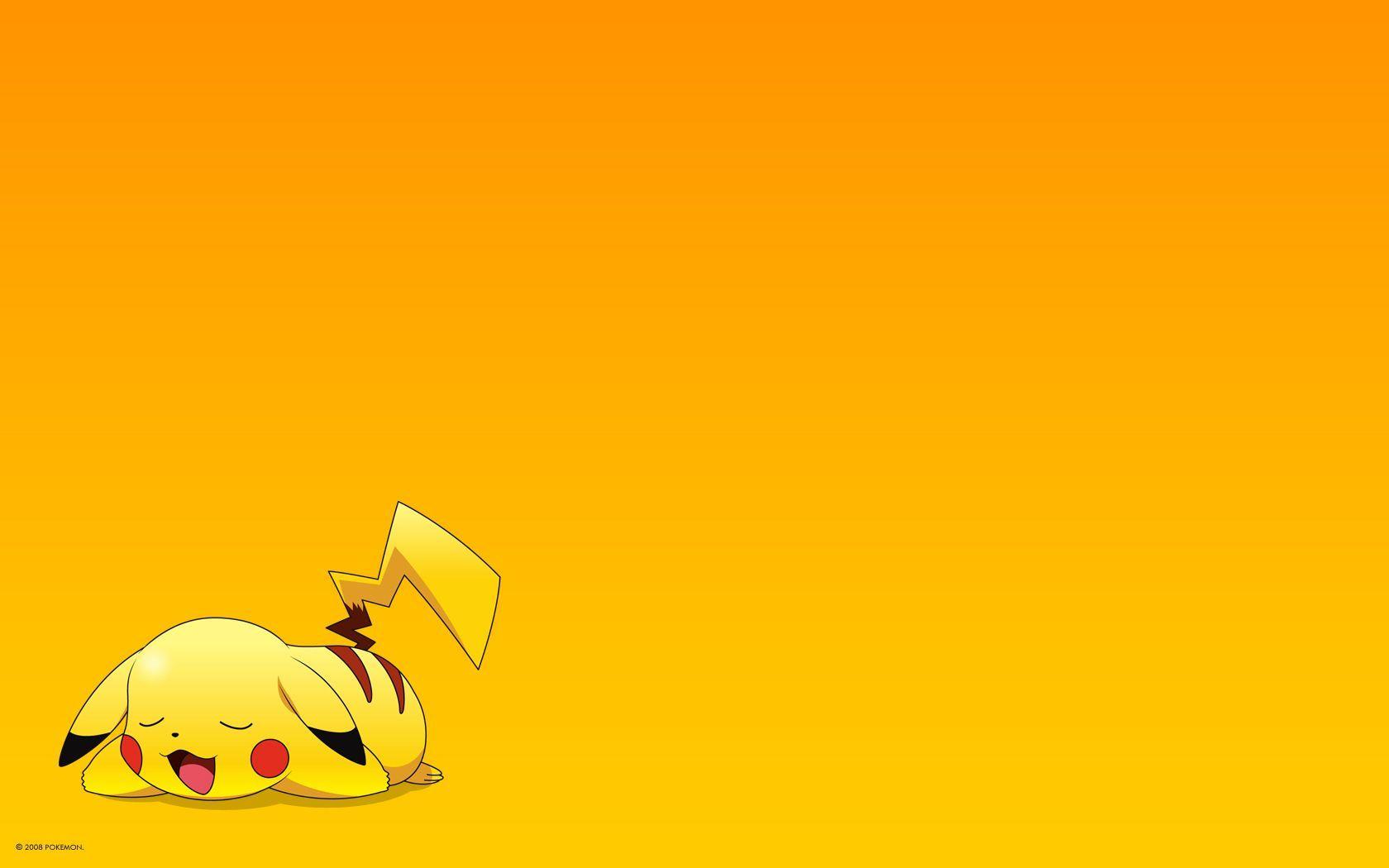pokemon pikachu sleeping wallpaper hd 4492 wallpaper forwallpapers