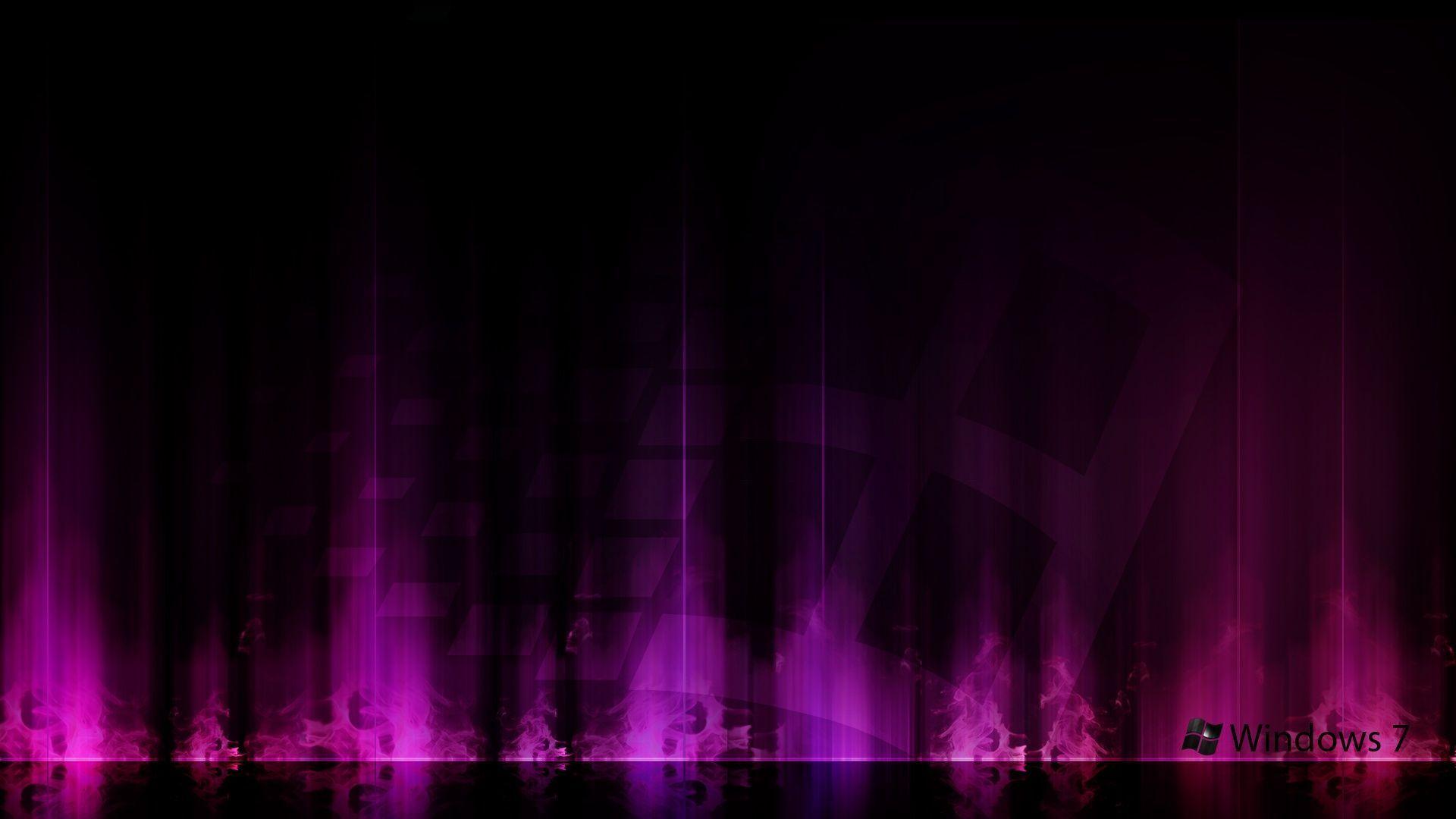 Windows 7 Purple Aurora Wallpaper