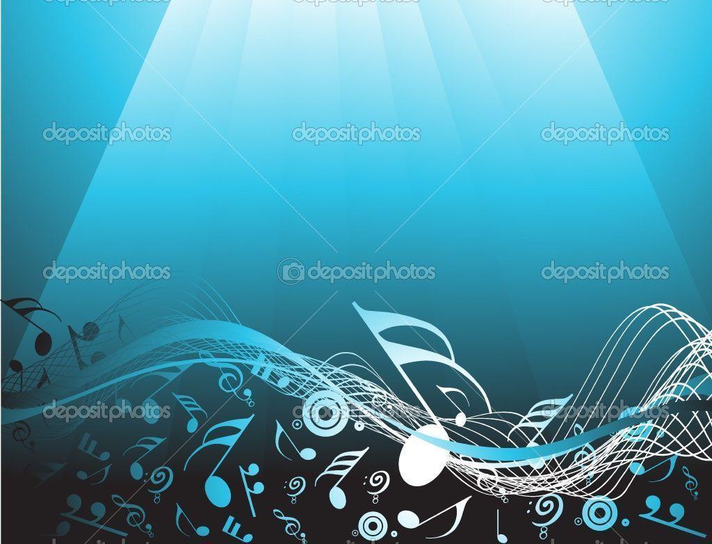 Wallpaper For > Music Notes Wallpaper Blue