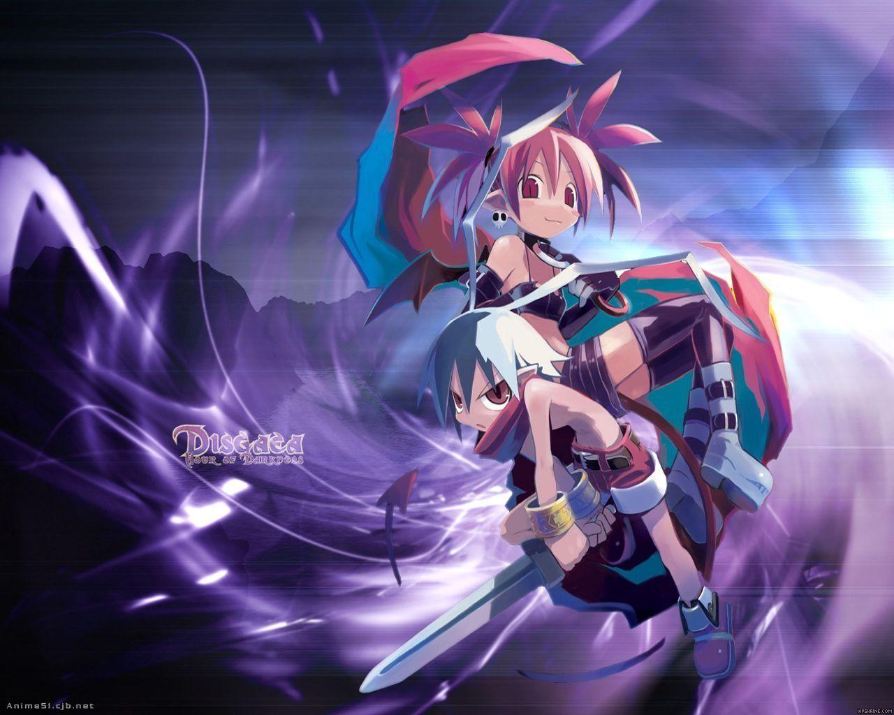 Etna & Laharl. Disgaea wallpaper. The Wallpaper Shrine