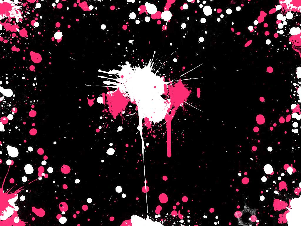 black white and pink wallpaper