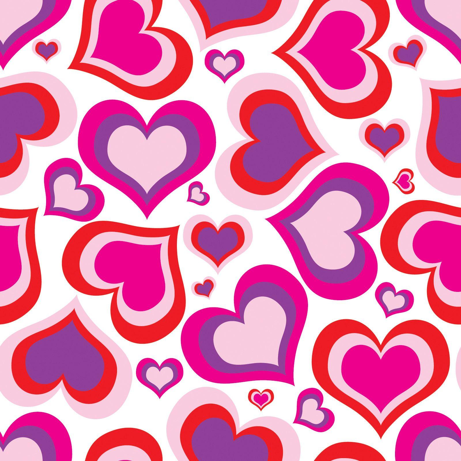 Pink Heart Pattern PPT Background, Love, Pattern, Pink