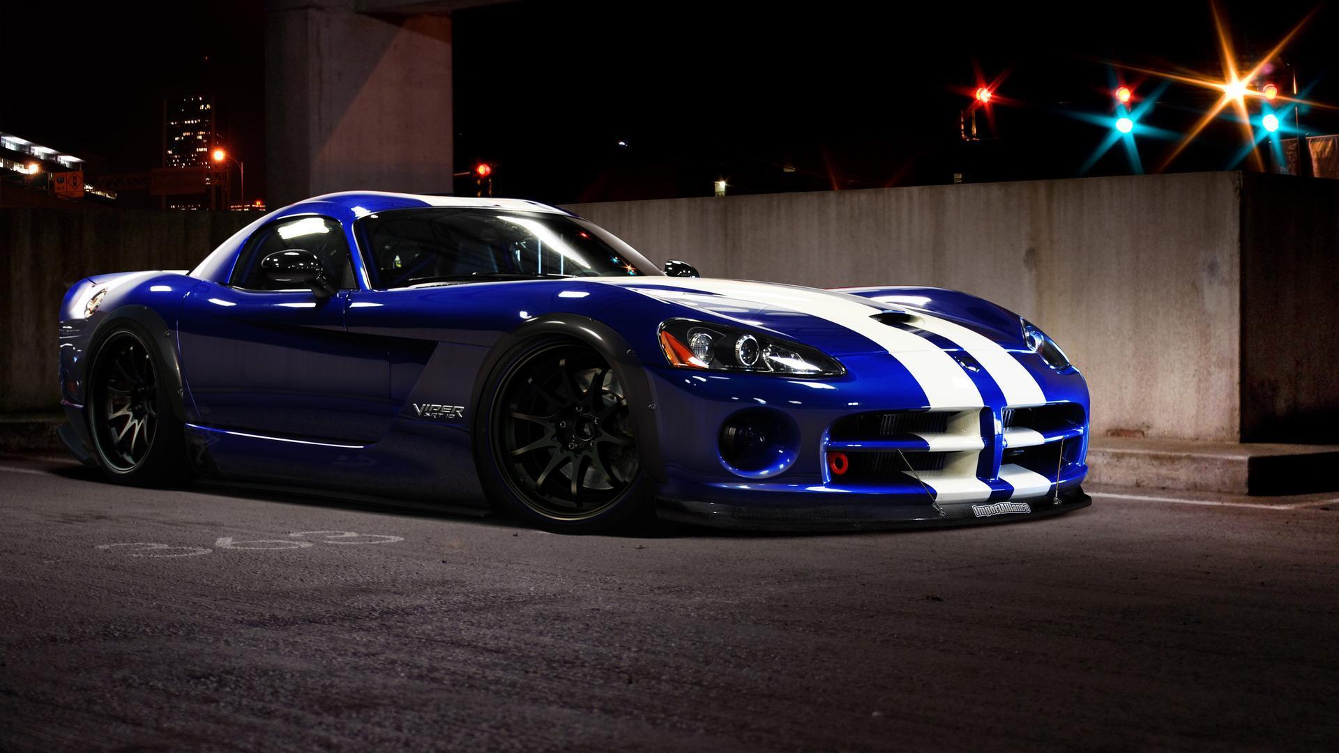 Dodge Viper GTS R Blue Custom Wallpaper. Car Desktop