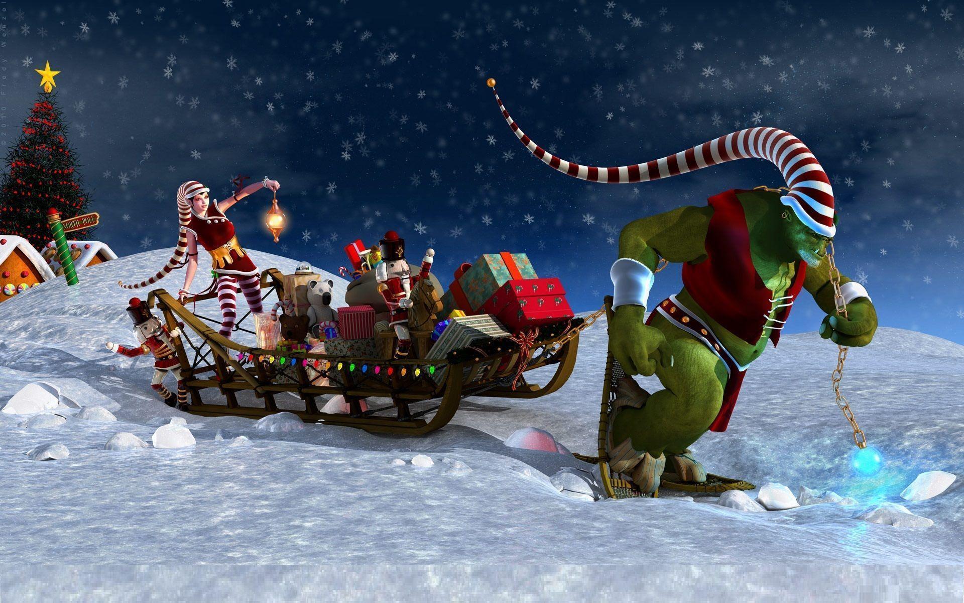 Merry Christmas HD Desktop Wallpapers 2014