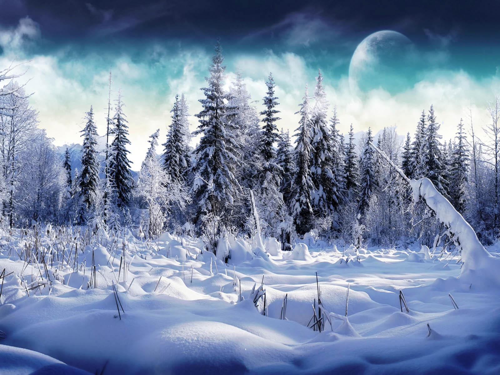 snowfall background hd