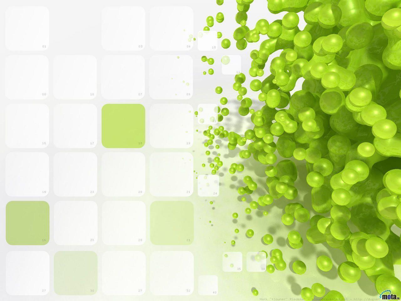 Exotic Lime Green Molecule Wallpapers Gallery : House Design Ideas