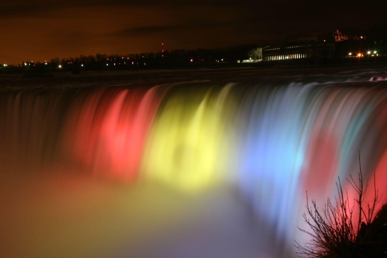 niagara falls night wallpaper