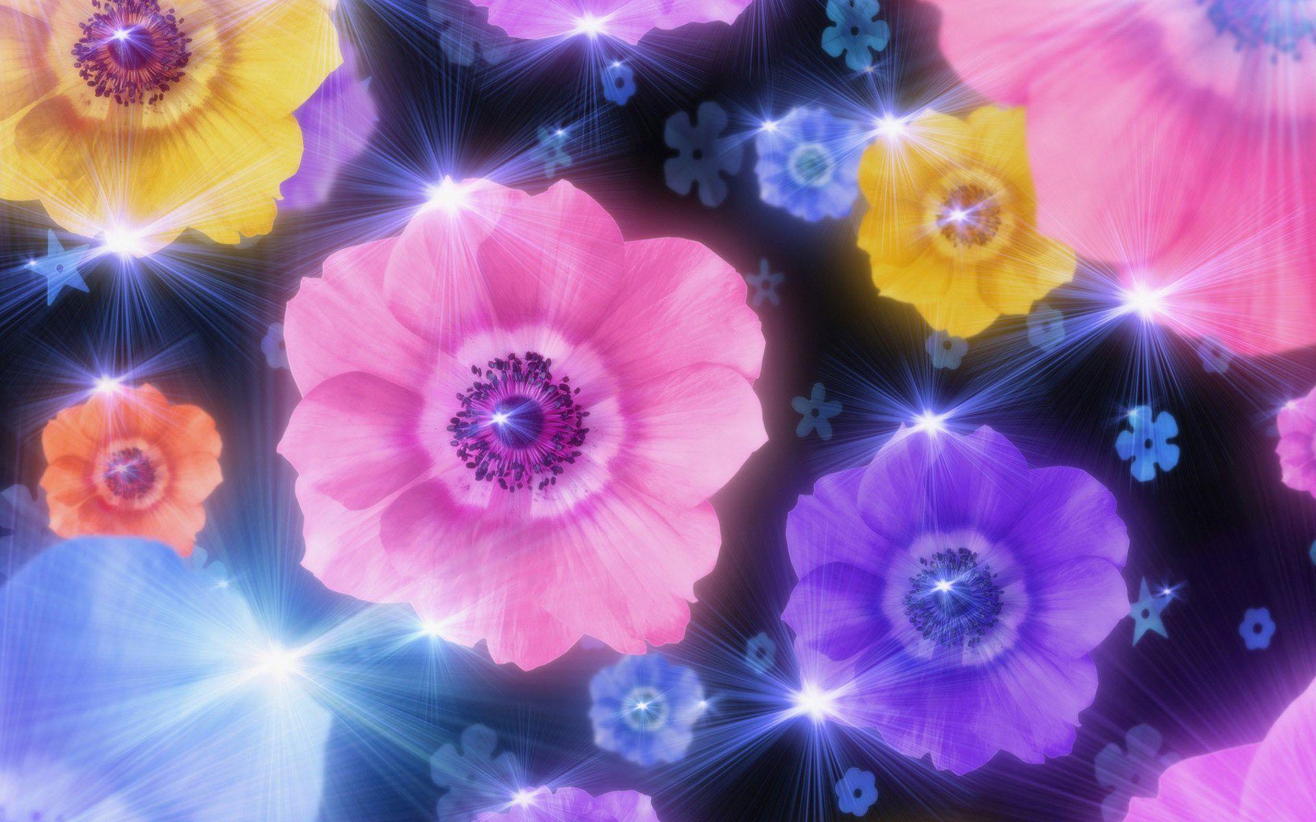 Desktop Wallpaper · Gallery · Windows 7 · Glamour flowers. Free
