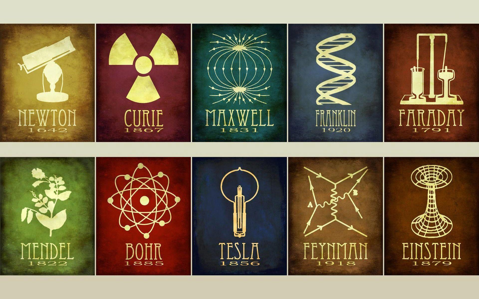 Scientist symbols Wallpaper