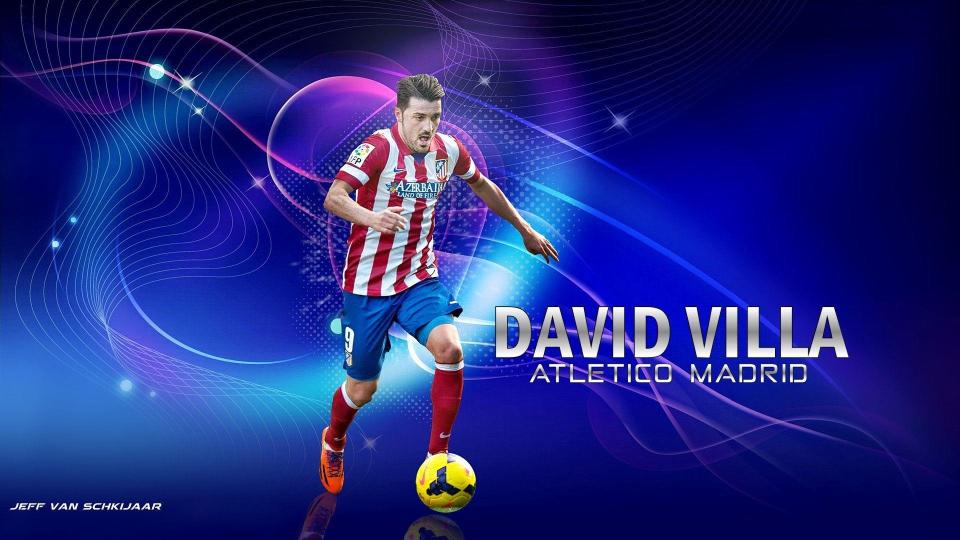 David Villa Atletico Madrid Wallpapers by jeffery10