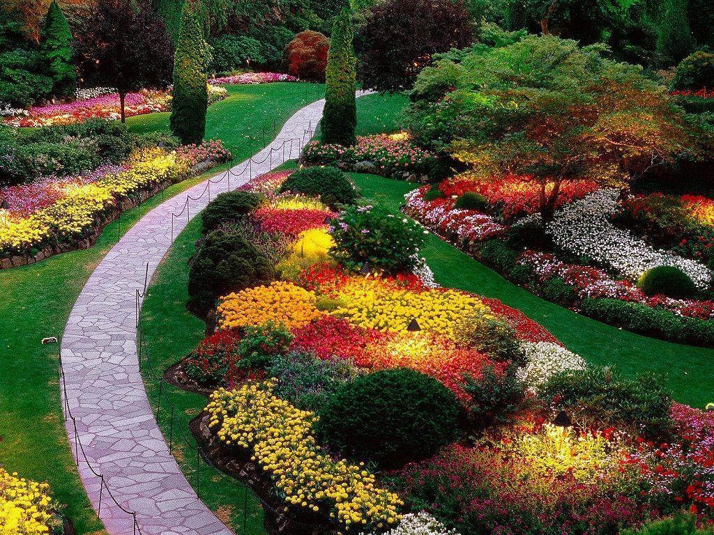 Buy Beautiful Large Flower Garden Landscape Wallpaper