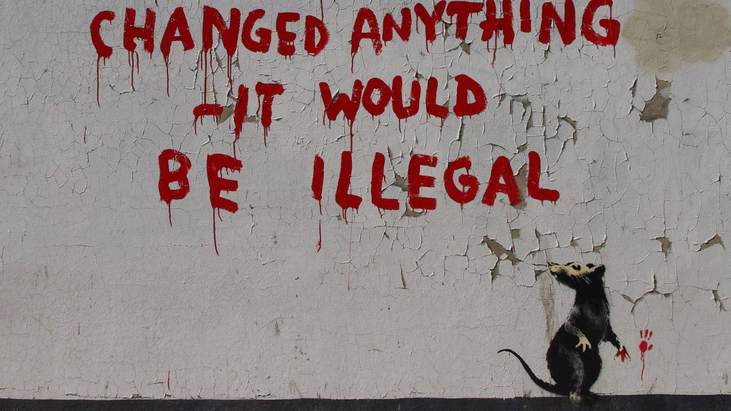 Banksy If Graffiti Changed Anything, Wallpaper Wallpaper Android
