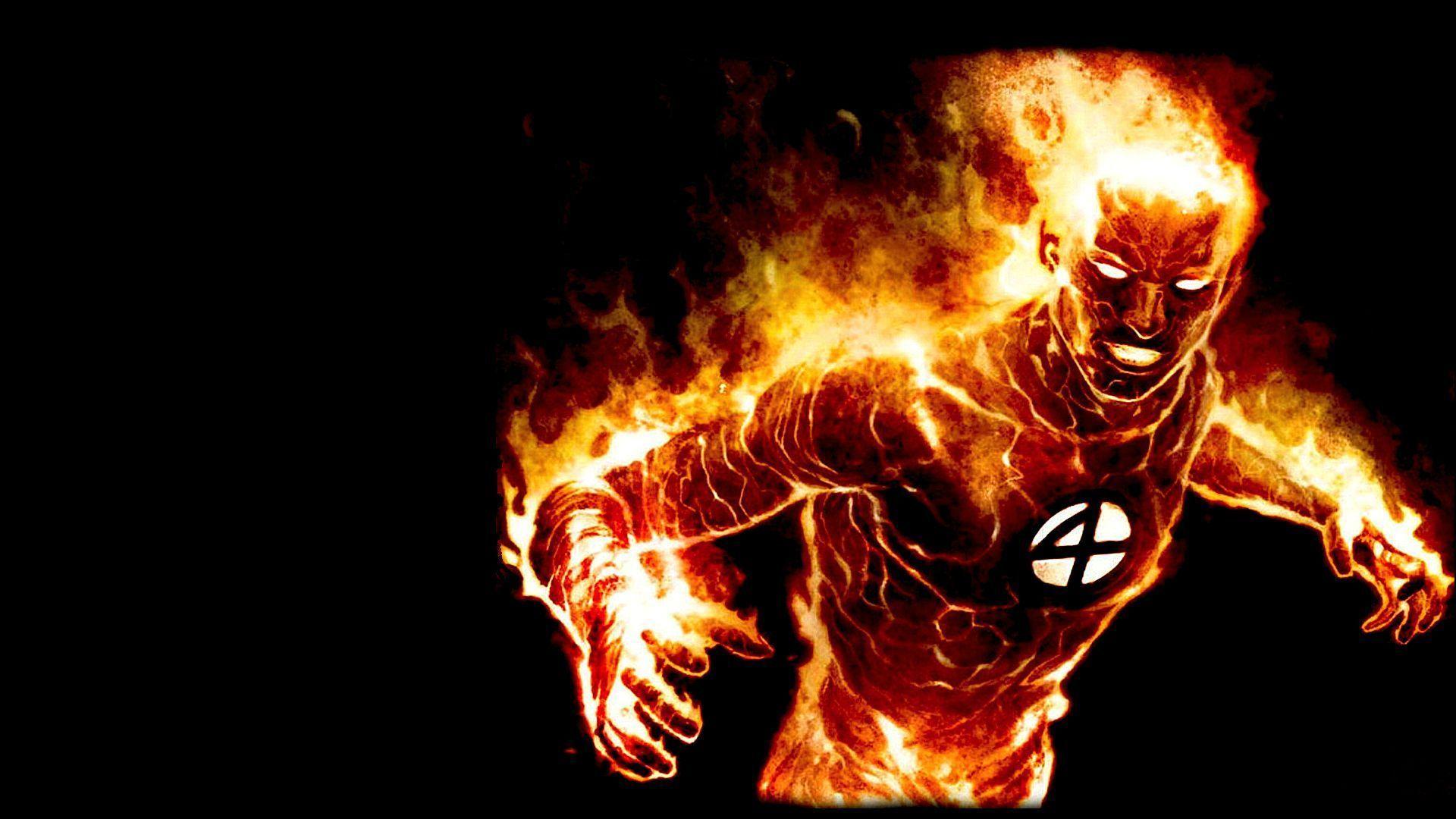Pix For > Marvel Human Torch Wallpaper