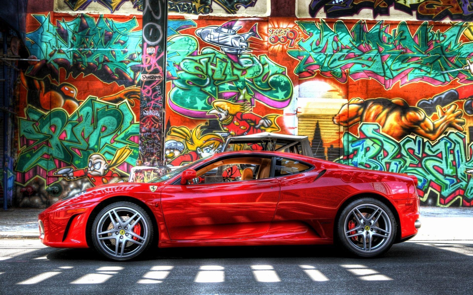 Download Ferrari Graffiti Wallpaper. Full HD Wallpaper