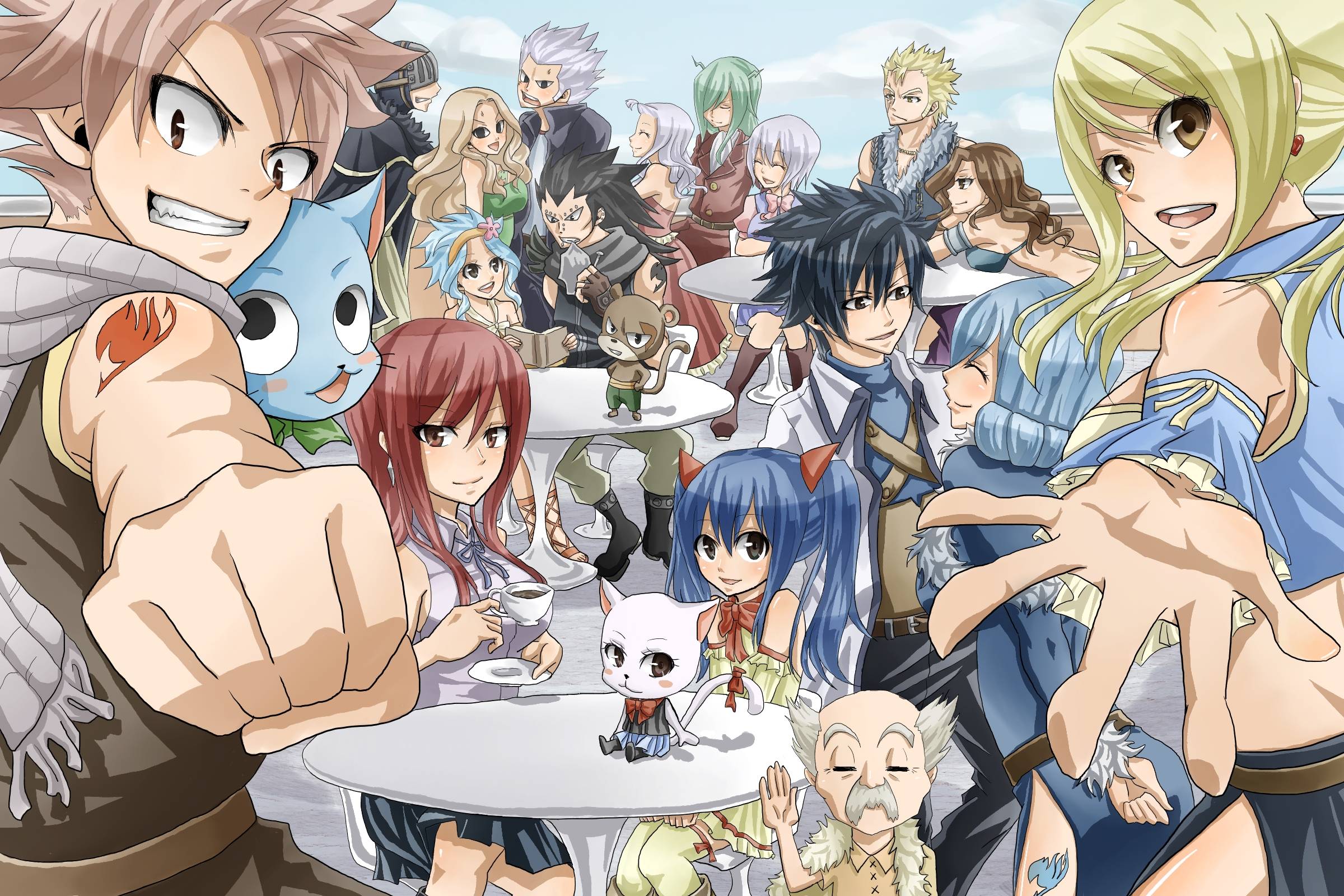 HD wallpaper: Anime, Fairy Tail, Charles (Fairy Tail), Gray Fullbuster,  Happy (Fairy Tail) | Wallpaper Flare