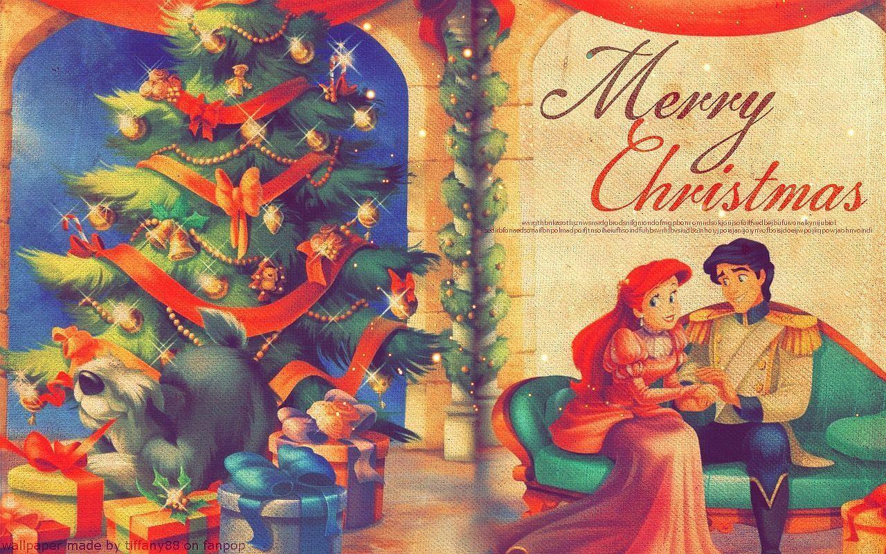 Disney Princess Christmas Wallpapers Wallpaper Cave