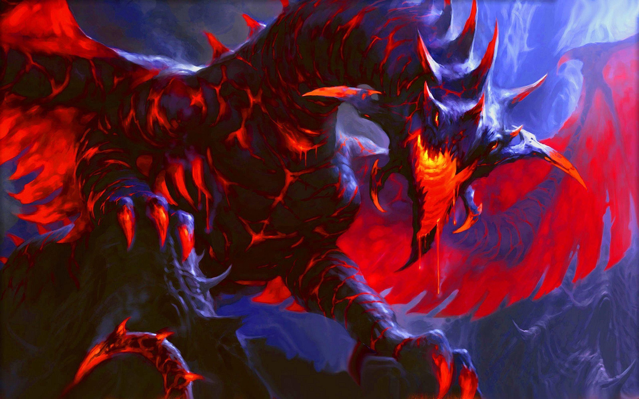 Wallpaper For > Cool Red Dragon Wallpaper