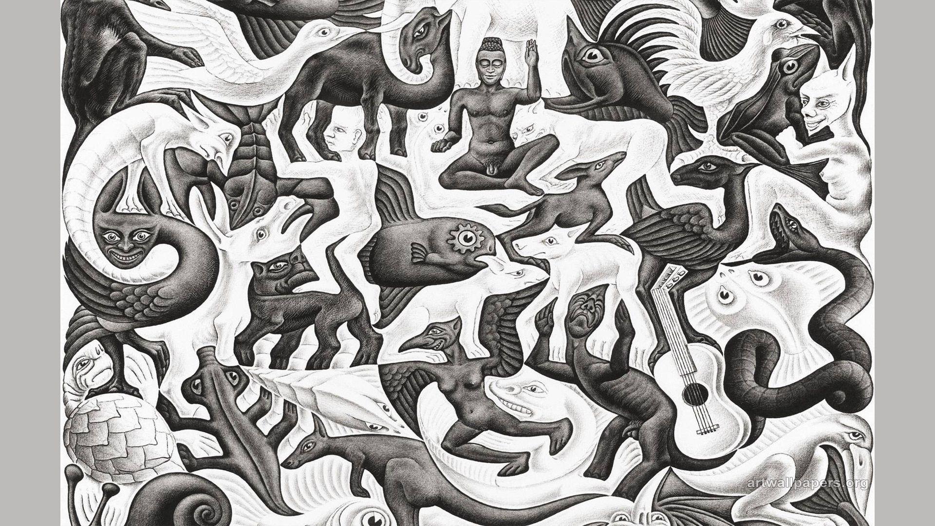 M. C. Escher Wallpaper, Art, Picture, Desktop, Background