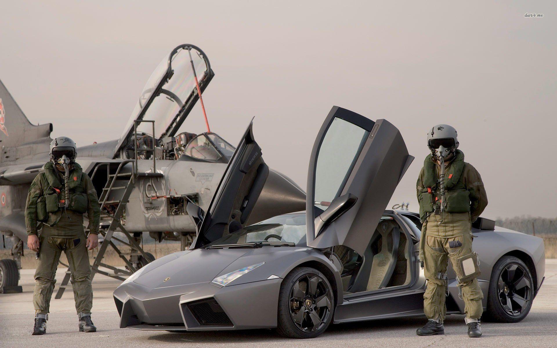 Lamborghini Reventon and pilots wallpaper wallpaper - #