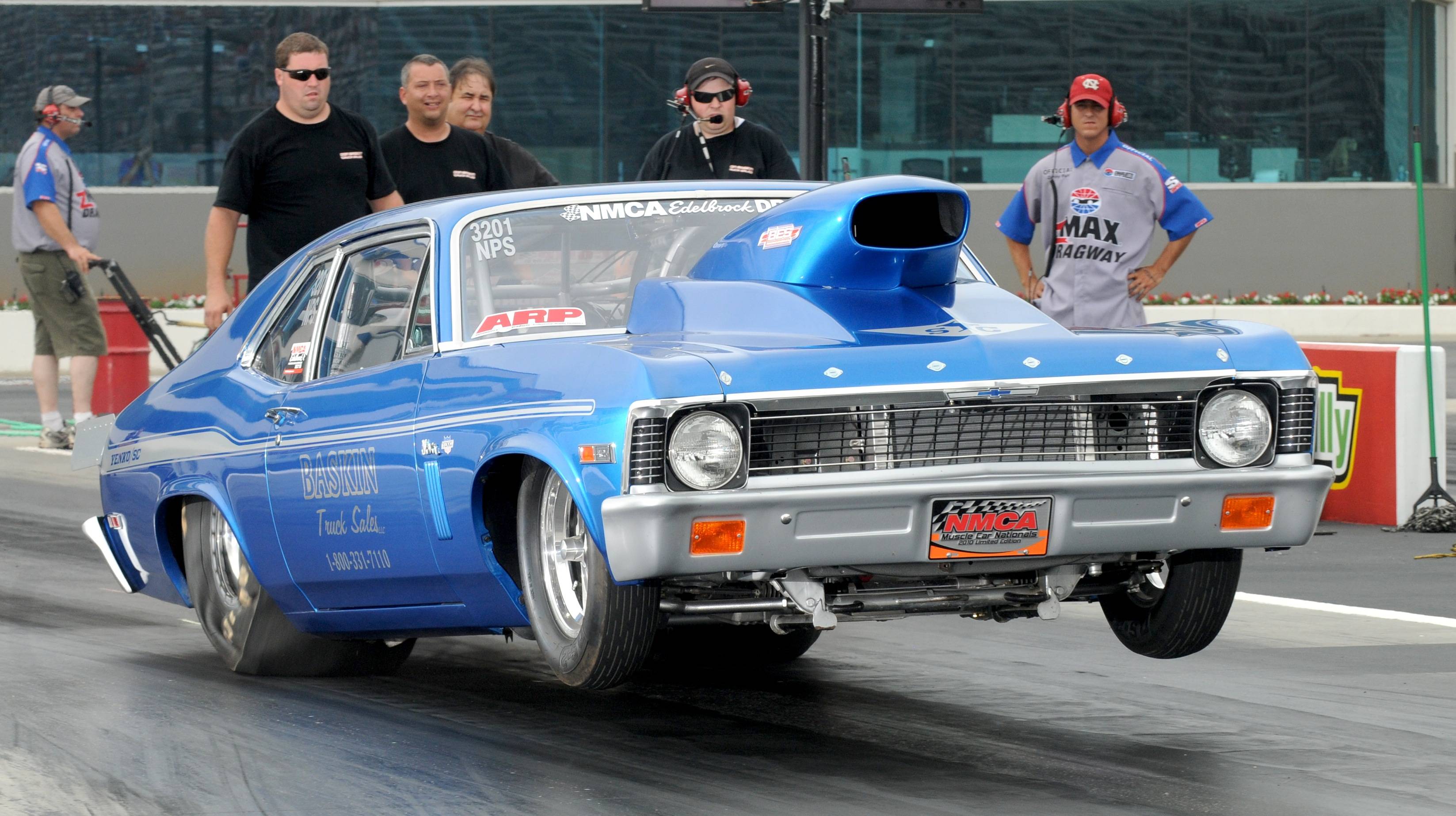 Chevrolet nova drag racing wheelie race track hot rod muscle cars