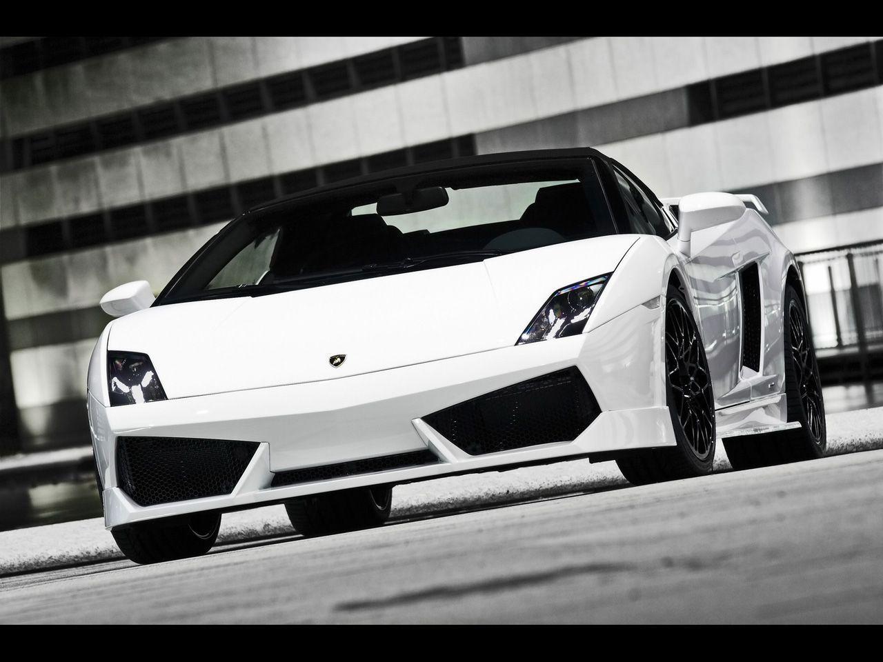 Wallpaper For > White Lamborghini Gallardo Wallpaper