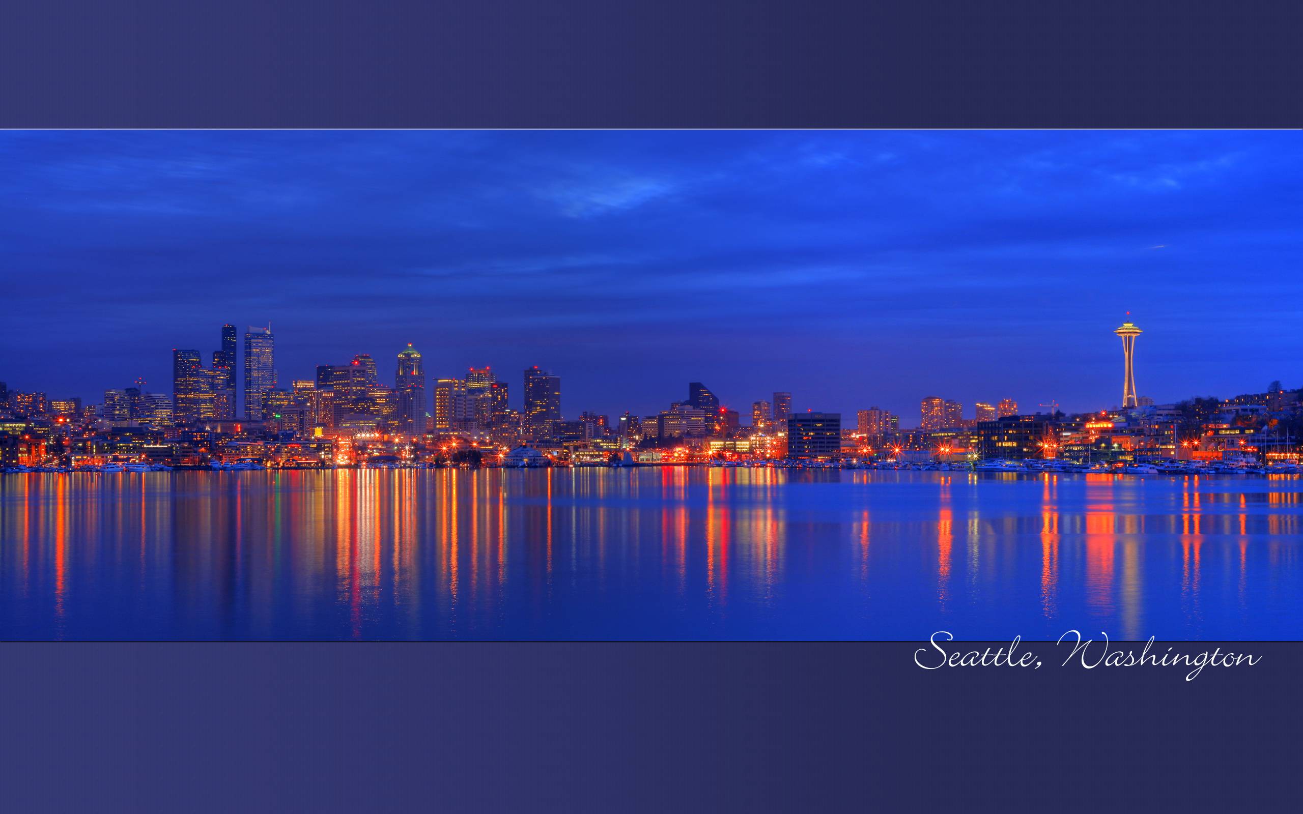 Seattle Skyline Panorama by Wallpaper 2560x1600. Hot HD Wallpaper