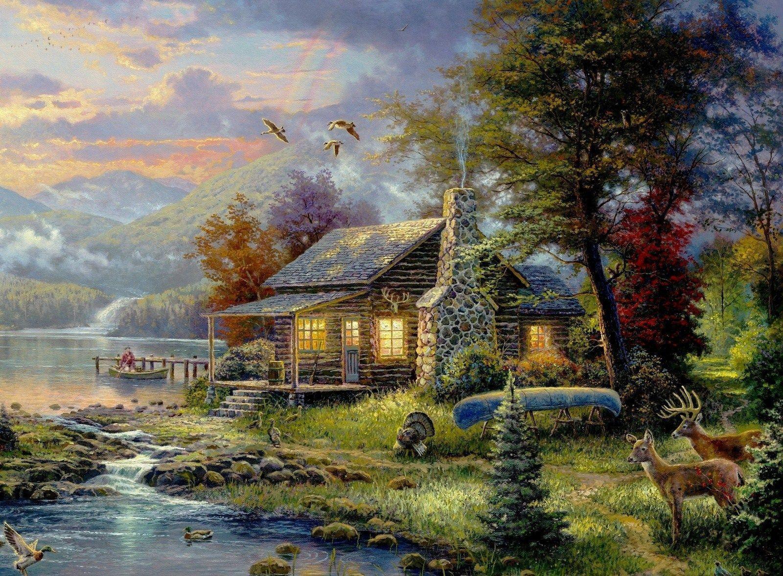 Thomas Kinkade Wallpapers - Wallpaper Cave - 1600 x 1178 jpeg 569kB