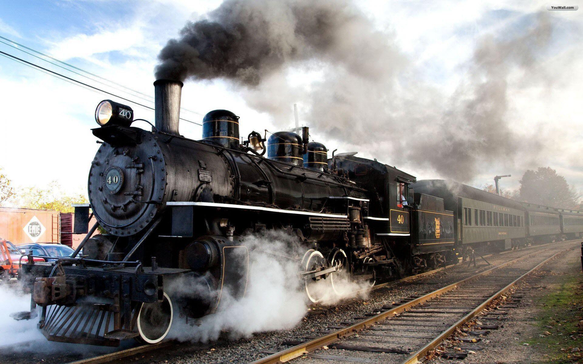 Steam Locomotive Train Near A River 8963 HD Wallpaper Picture