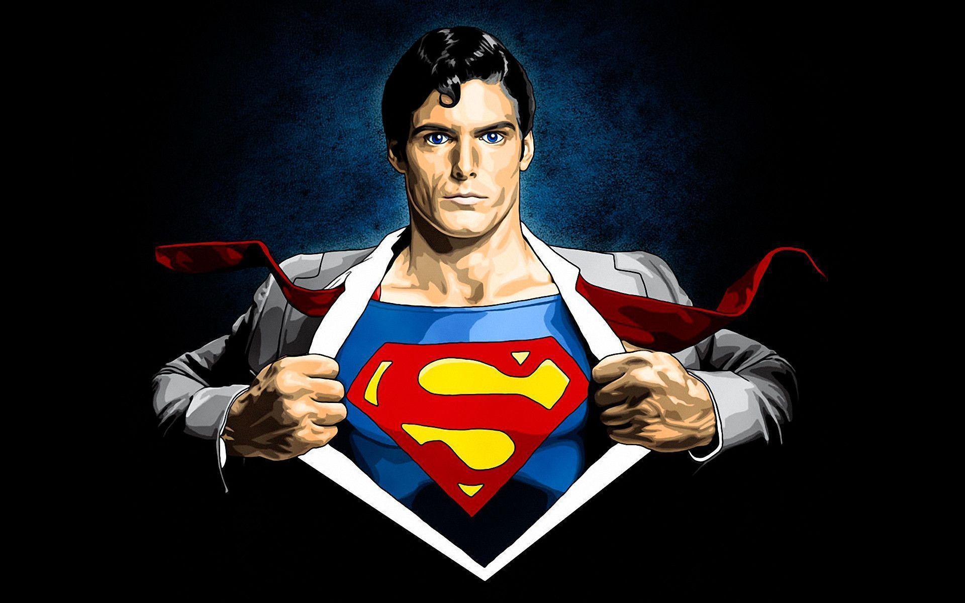 Wallpaper For > Superman Comic Logo Wallpaper