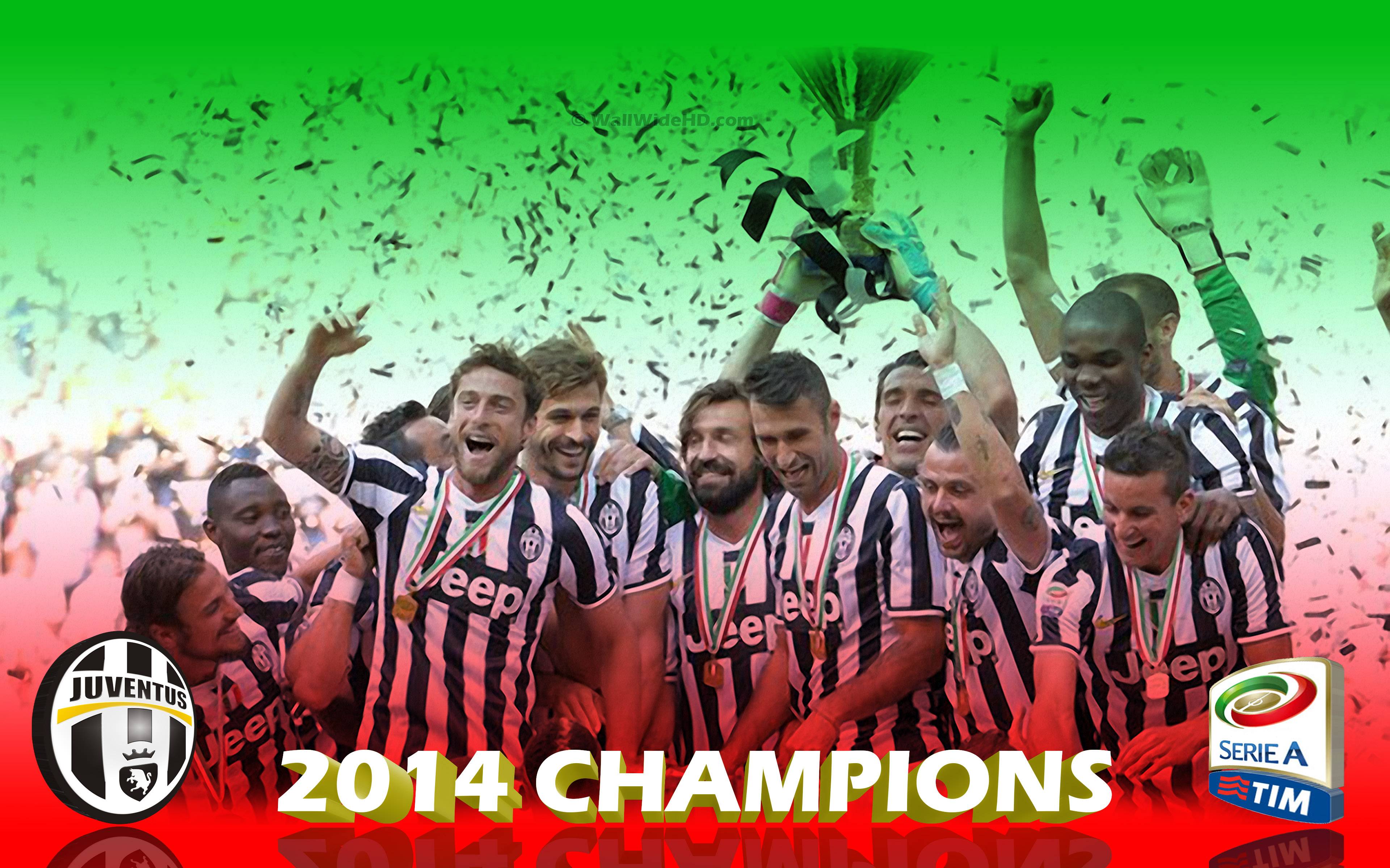 Juventus Torino 2014 Serie A Champions Wallpaper Wide or HD