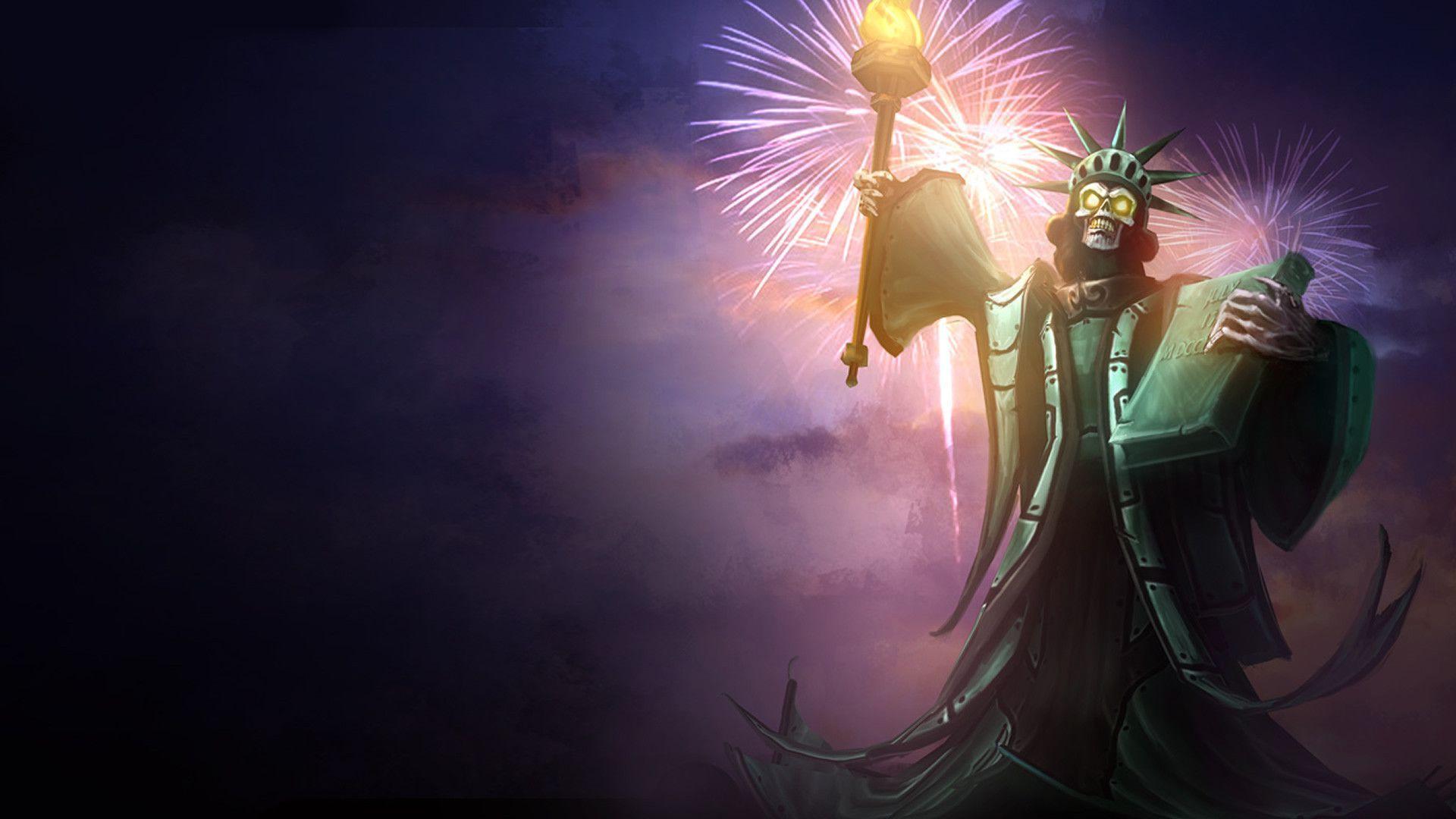 Statue of Karthus Wallpaper