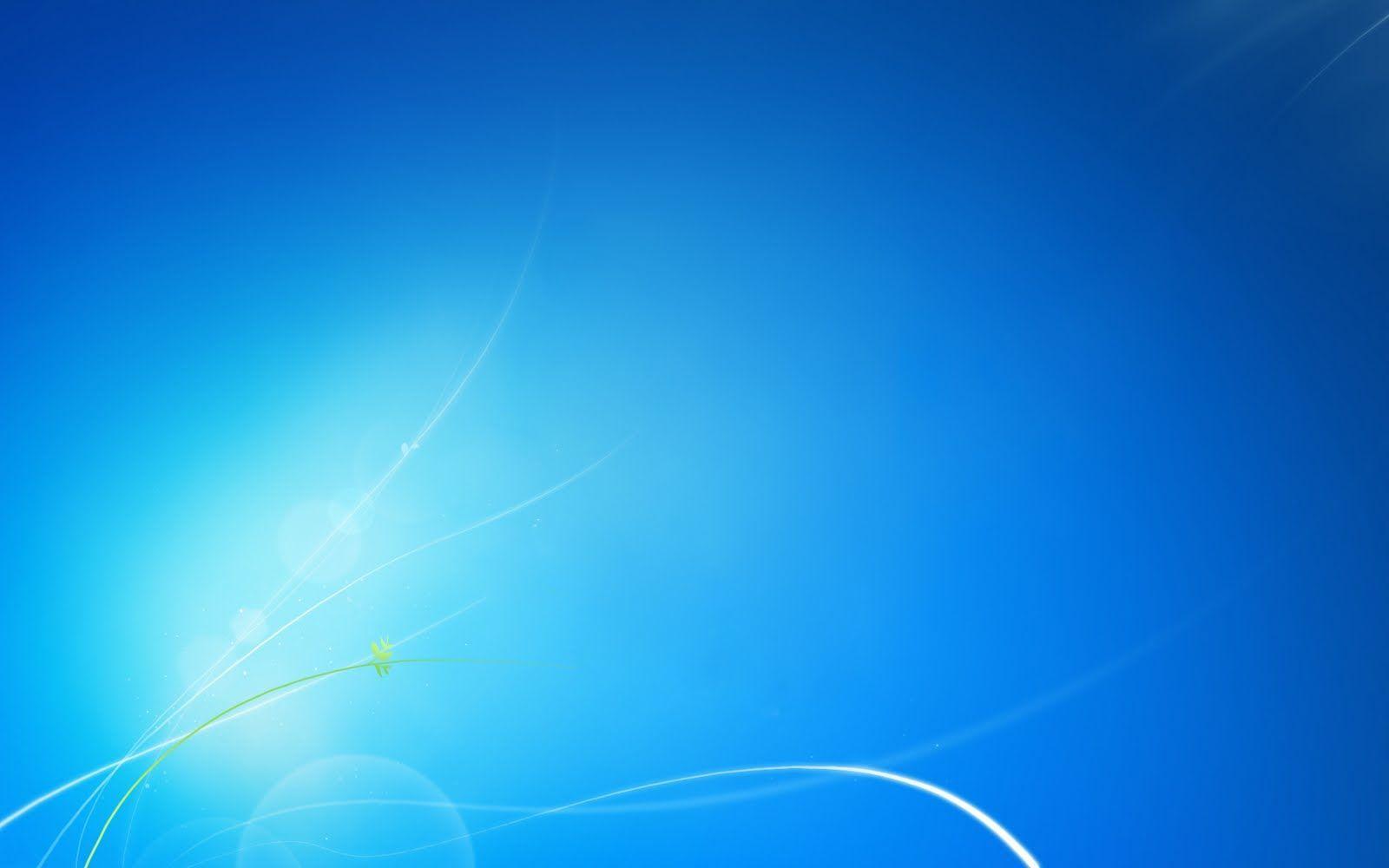 Windows 7 no logo clean blue 1920×1200 high definition background