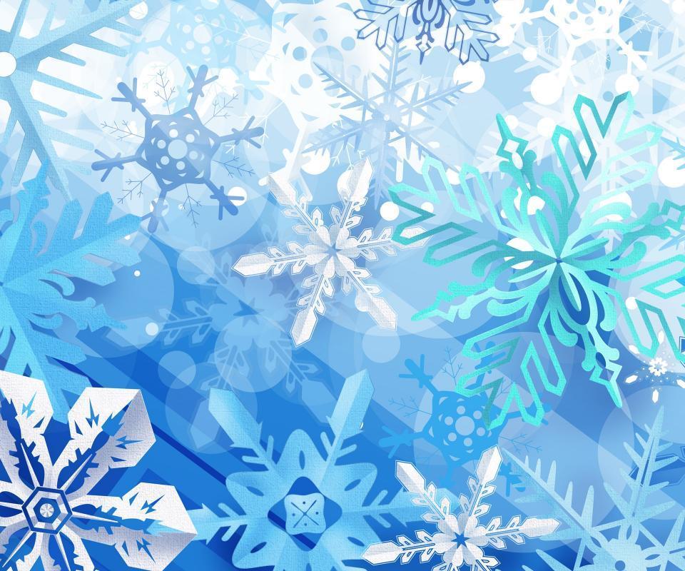 awesome blue snowflake christmas