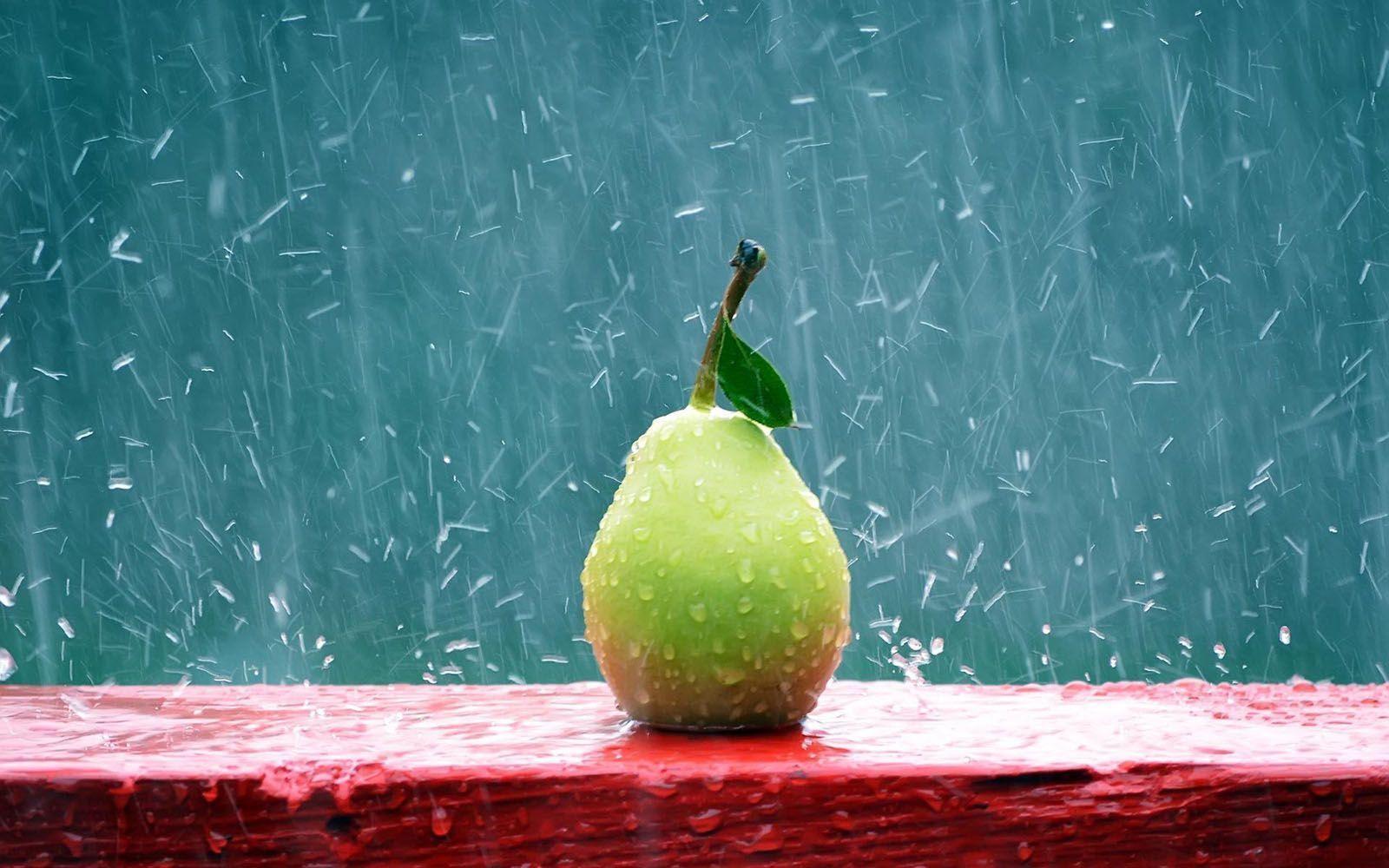 pear rain wallpaper