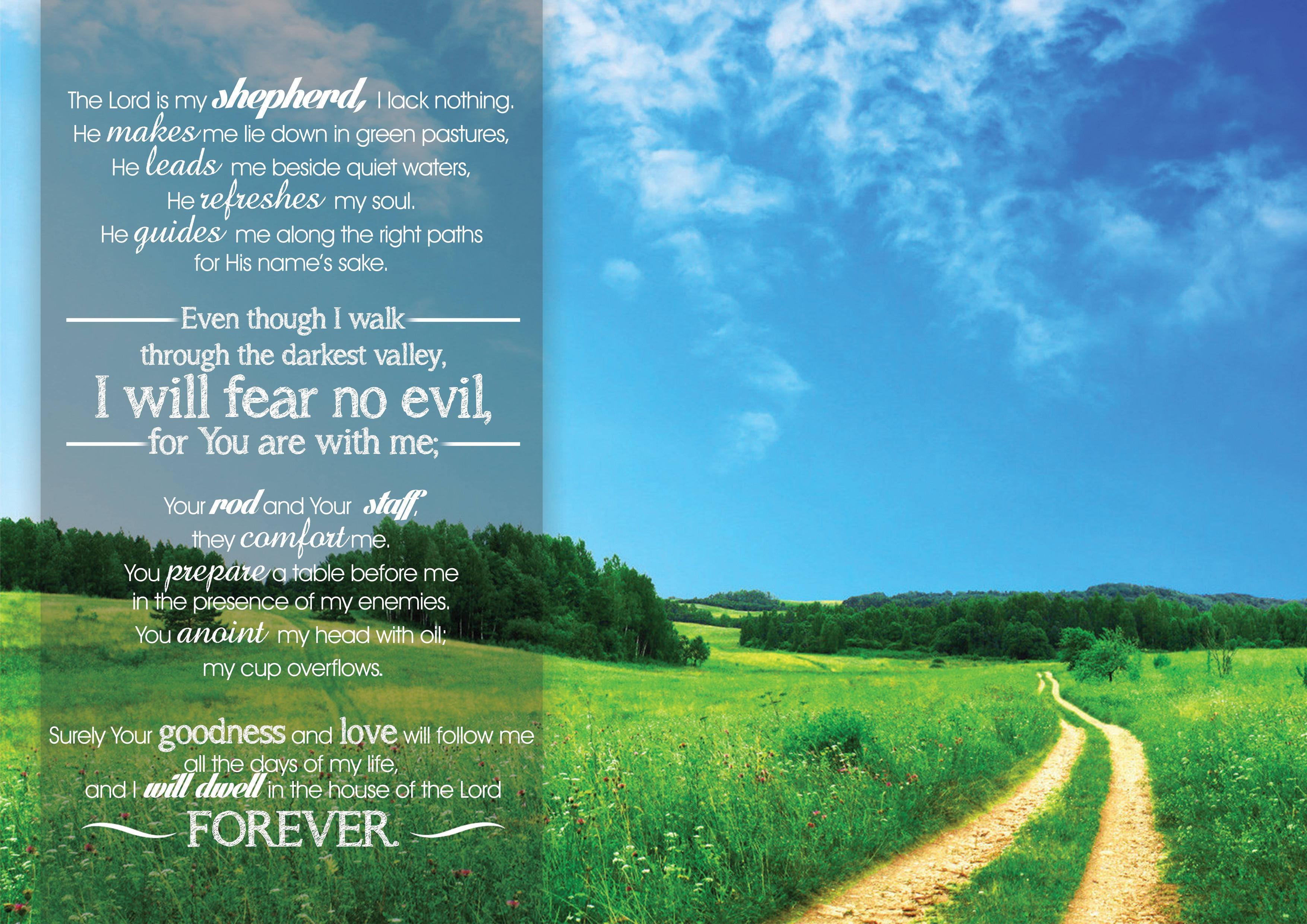 Psalm 23 Wallpapers Wallpaper Cave