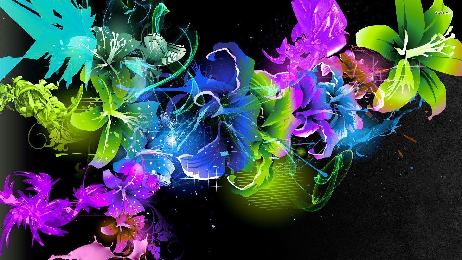 Colorful Flowers Wallpaper. HD Wallpaper. Nature Wallpaper