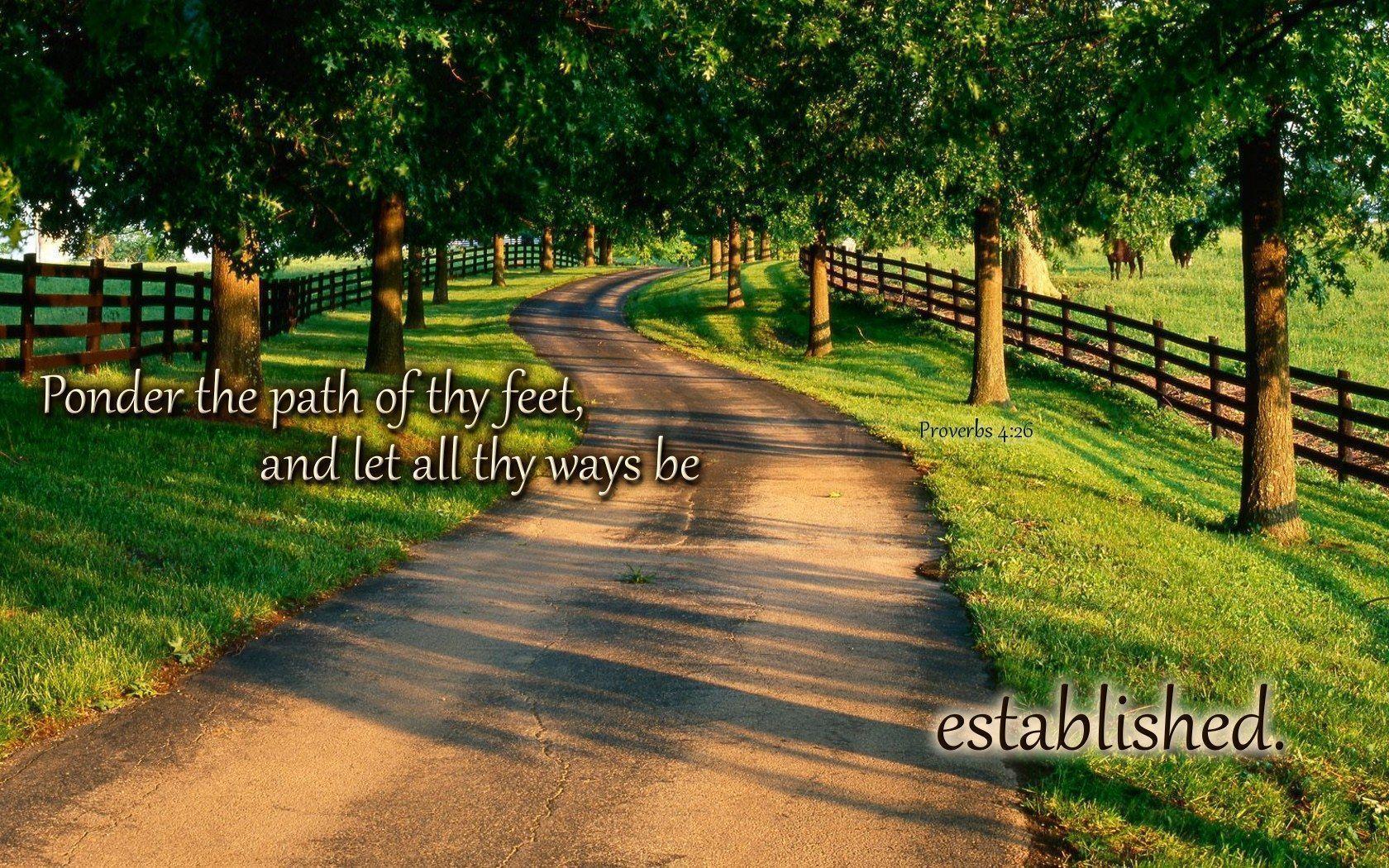 Proverb 4:26 Wallpaper Wallpaper and Background
