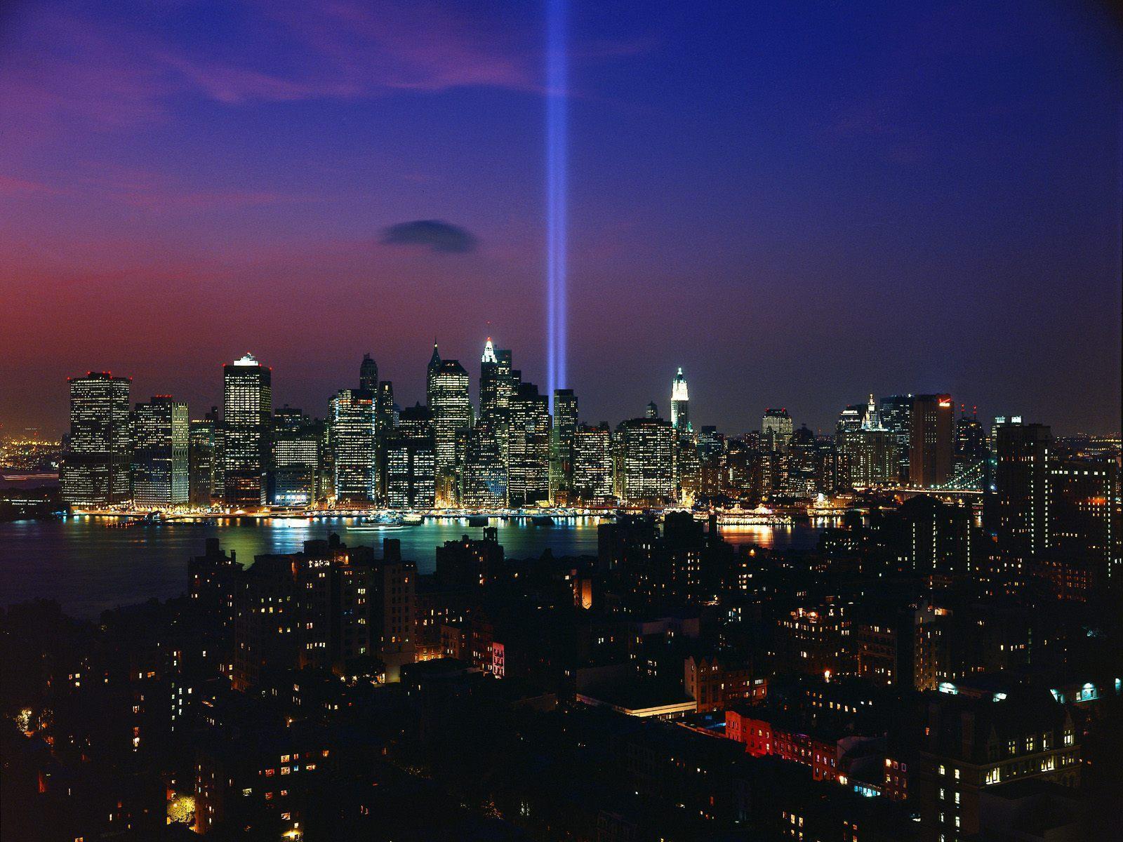 Tribute in light September 11th memorial New York city free